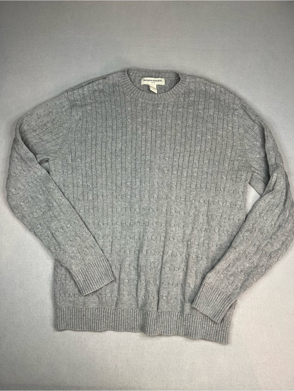Banana Republic vintage cotton cable knit sweater size large